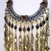 Vintage Tribal Kuchi Necklace - Swarovski Crystallized Collar OOAK - JF3035