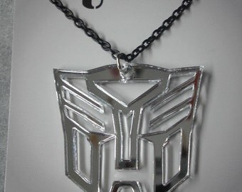 Transformer Inspired Autobot or Decepticon Necklace