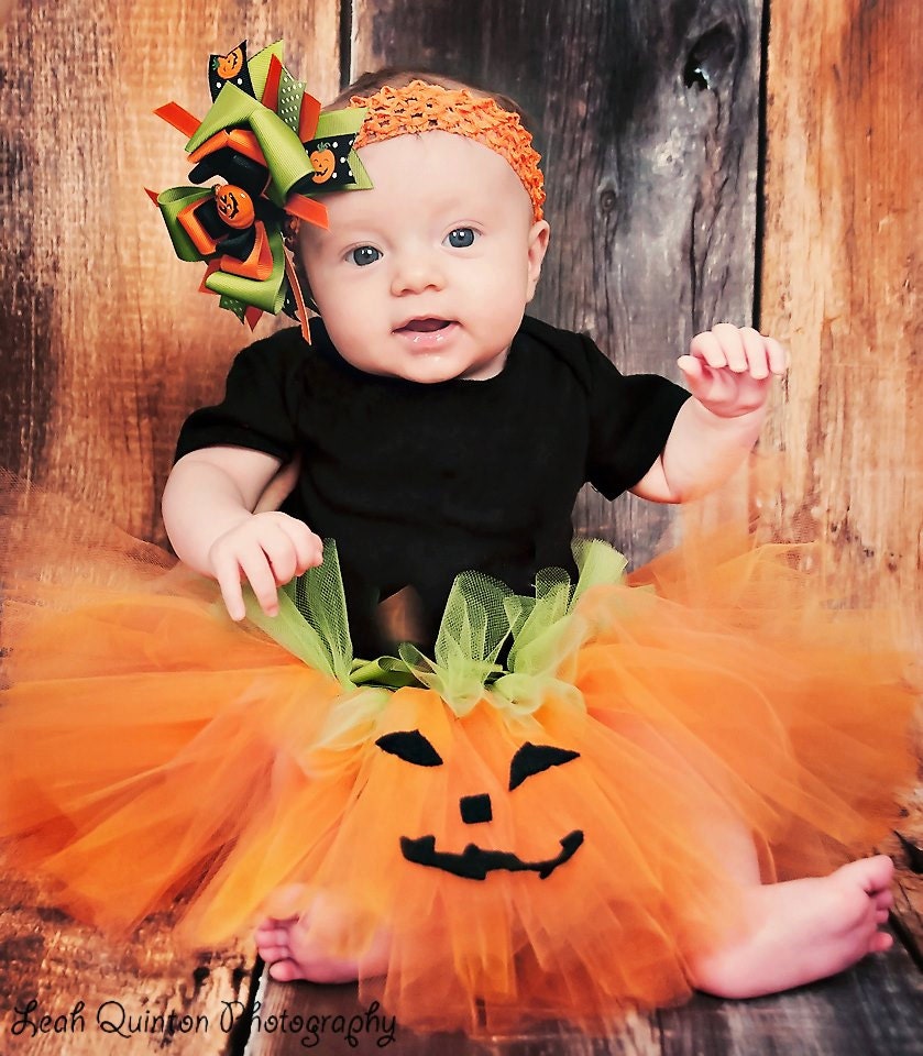 Little Pumpkin tutu set custom made sizes Newborn-4t