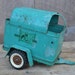 Toy Horse Trailer Structo Metal Aqua Turquoise 1950's