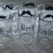 Gift for Groomsmen Mustache Beer mugs, Set of 6 Mix or Match Personalized Mustache Beer Mugs with Names