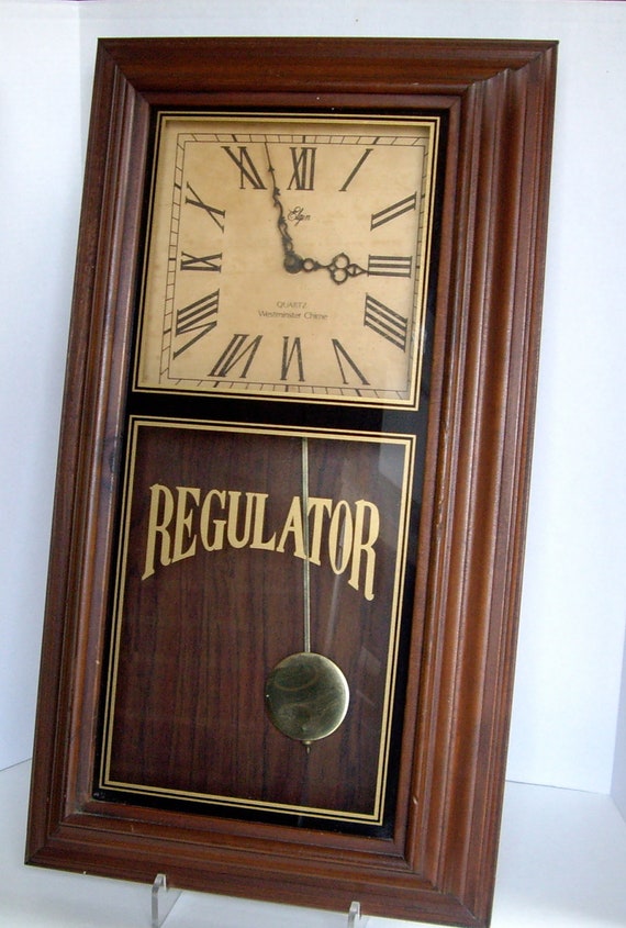 Vintage wall clock Elgin Westminster Chime 1965