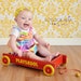 Photography Backdrop - 4.5' x 5.5' - Yellow Damask with Top and Bottom Casings- READY To SHIP