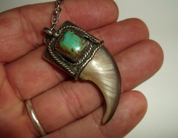 Excellent Real Bear Claw Necklace Native American Indian Made