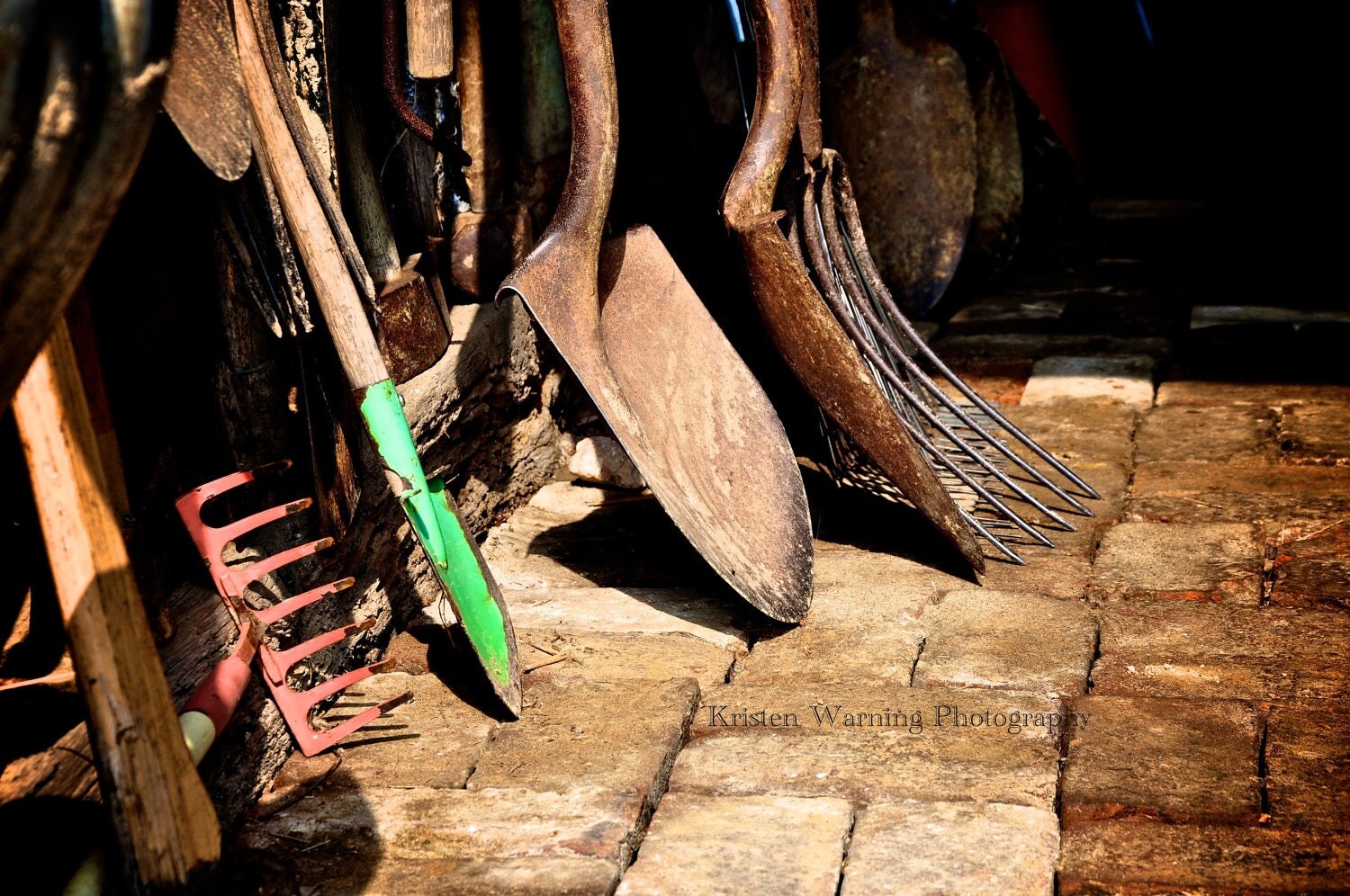 Vintage Tools Photography Rustic Country Garden Tools
