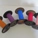 Set of 5 Vintage Spools with Cotton Twine