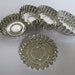 Set of 5 Vintage Tart Tins--Round Tart Pans--Tartlet Pans-Mini Pie Pans