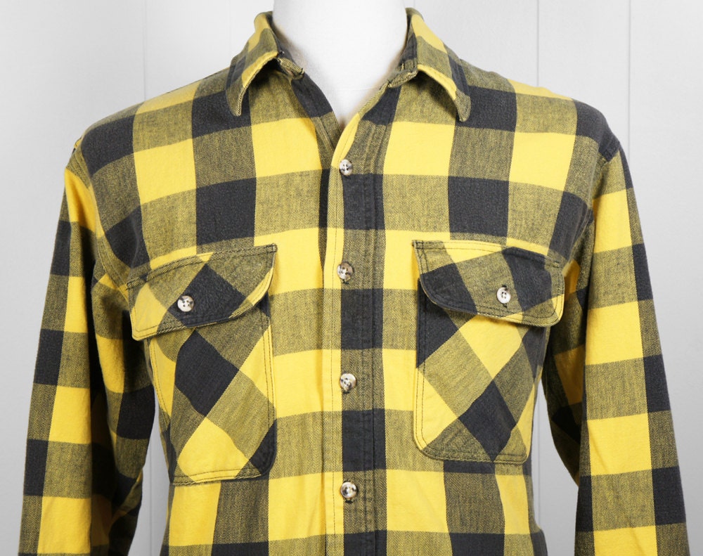 yellow plaid shirt men