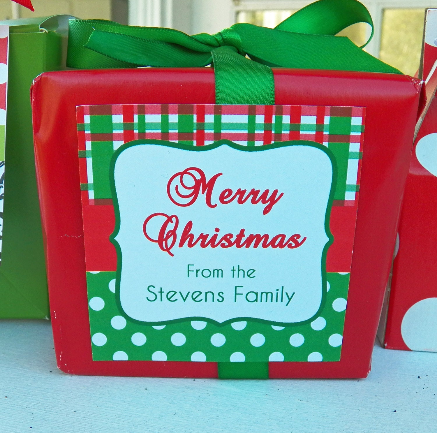 Personalized Christmas Gift Tags Printable Or Printed