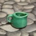 jade dollhouse miniature ceramic short pitcher for 1:12 scale one inch or playscale creamer