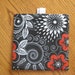 PROMOTIONAL--SALE-- One for 2.50- Reusable Sandwich Bag or Snack Bags- Black White Red