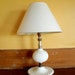 White Hobnail Lamp SALE