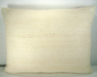 Silk Pillow Decorative Pillow Accent Pillow Silk Lumbar Pillow 14X18 Pillow Cover