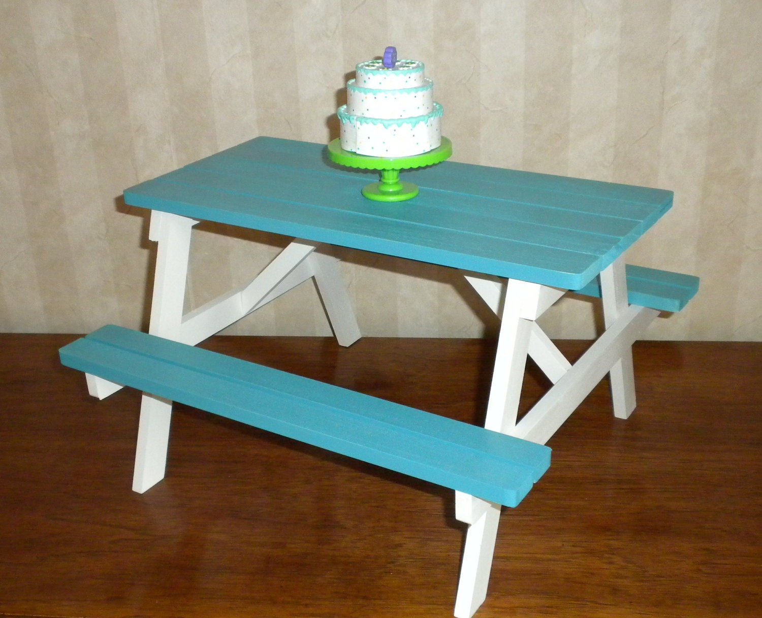 Reserved for Jamie. Picnic Table American Girl Doll or 18 inch