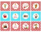 SANTA and FRIENDS cupcake toppers - YOU Print Il_170x135