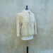Reserved for Bailey1950s vintage curly mongolian lamb jacket - 50s natural cream colored fur jacket - small