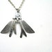 abstract modern salvaged metal necklace / FLY TO ME