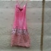 FOR TRICIAwinter party Pink babydoll Abercrombie Eco hand dyed holidays cotton gift rustic dress tunic babydoll