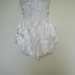 White satin vintage French panties - Size large