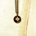 SMALL Antique Gold Snake Vertebrae Necklace