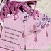 Baptism Tags Gift Tags Easter Favor Tags Shower Favor Tags Labels Hang Tags-Vintage. Lavender.. Butterfly set of 30