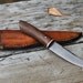 Hand forged knife: File steel/Black walnut (Reserved)