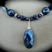 Art Deco Style Jet Black Necklace and Earrings