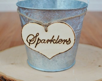 Rustic Wedding "Sparklers" Sign for Your Rustic, Country, Shabby Chic Wedding