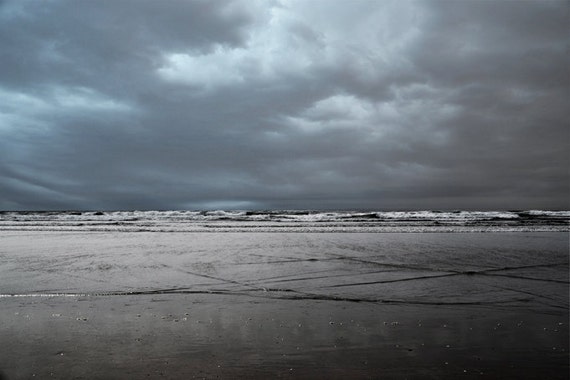 Oregon Ocean Storm Photography Print 11x14 by WildWildernessPhotos