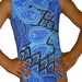 Blue Paisley Gymnastics Leotard Gymnast Leos Gymnast Size 3 LAST ONE 3T