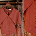 Vintage Rusty Brown Blouse