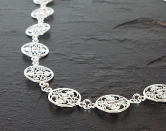 Sterling Silver Filigree Necklace
