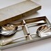Vintage Pair Serving Spoons in Box