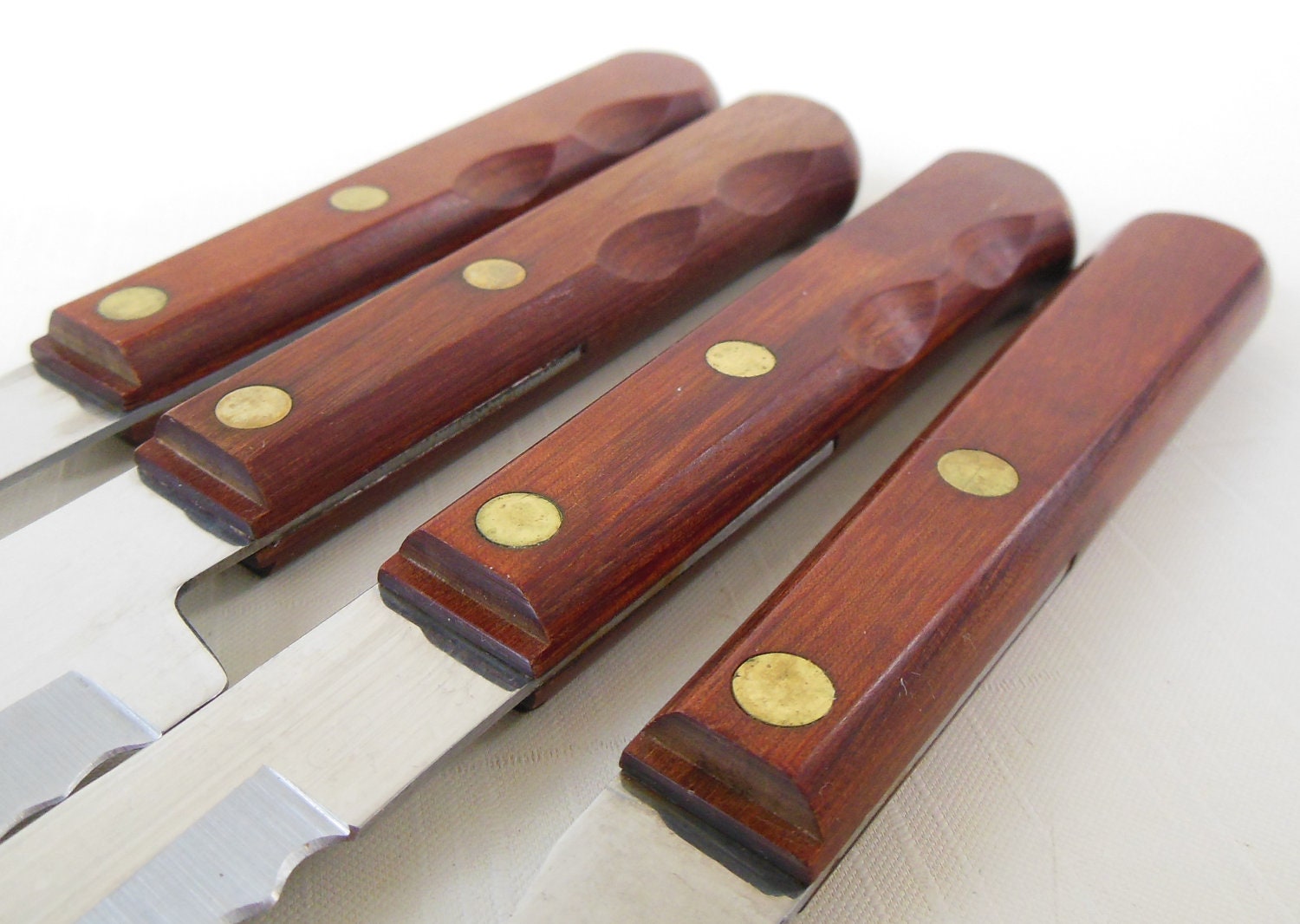Robinson Knife Co Wood Handle Cutlery Set &amp; Meat Fork Kitchen