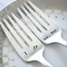 Vintage Silver Plated Hand Stamped i do & me too Wedding Cake Forks for your Wedding Celebration - Set of 2 - Maytime 1944