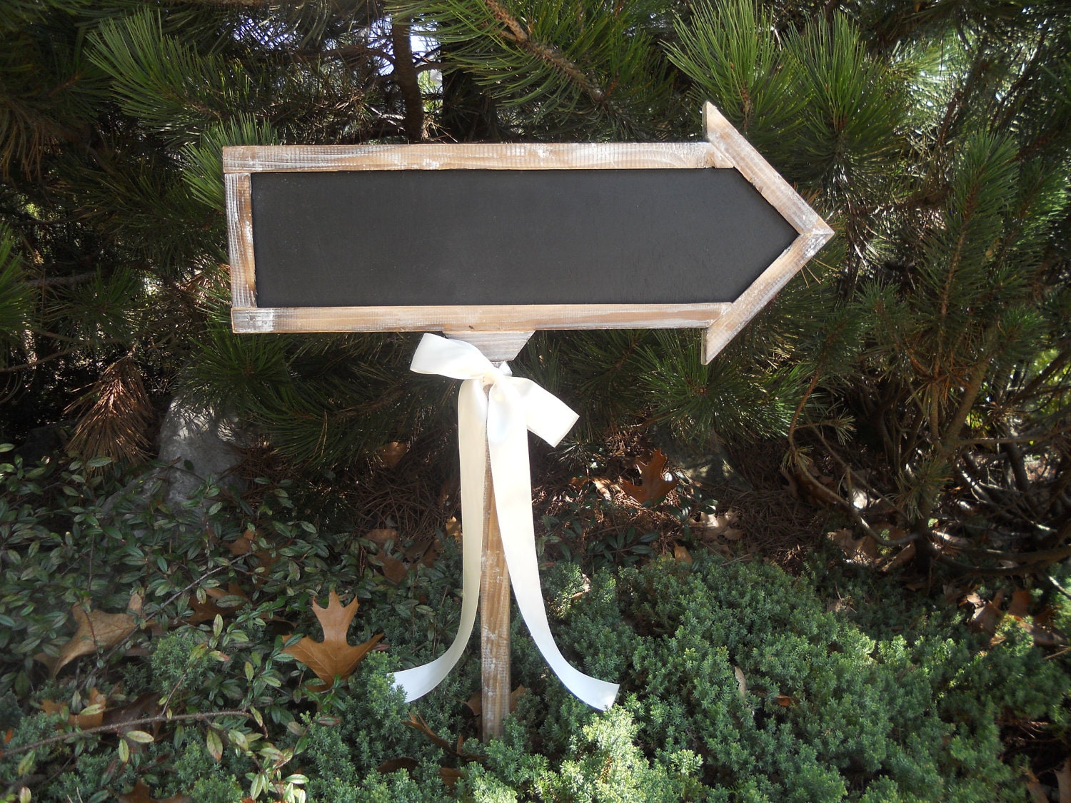 Rustic Double Sided Chalkboard Arrow Sign Chalkboard