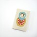 Matryoshka diary 2014, blue orange yellow cream Russian doll, cute planners for teenage girls, handmade