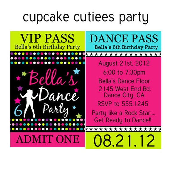 Custom Disco Party Invitations 4