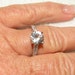 Ashley Engagement Ring 14kt w.g. White Sapphire