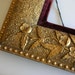 Large Antique Gold Gesso Frame Ornate Floral Motif 17 x 19 GORGEOUS 17" x 19" Treasury Item from The Back Part of the Basement