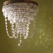 Vintage Crystal Ceiling Light, Large Flush Mount, Custom Prism Colors Available
