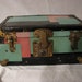 Mid Century Metal Doll Trunk Loads of Vintage Doll Clothes