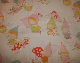 Pocket pixie By Alexander henry Fabrics pastel Pixie fairies 1 yard
