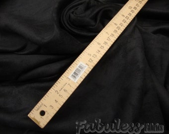 10 yards Black micro suede upholstery fabric