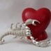 Vintage Silvertone Scorpion Brooch with Rhinestones and Green Glass Eyes - Calling all Scorpios