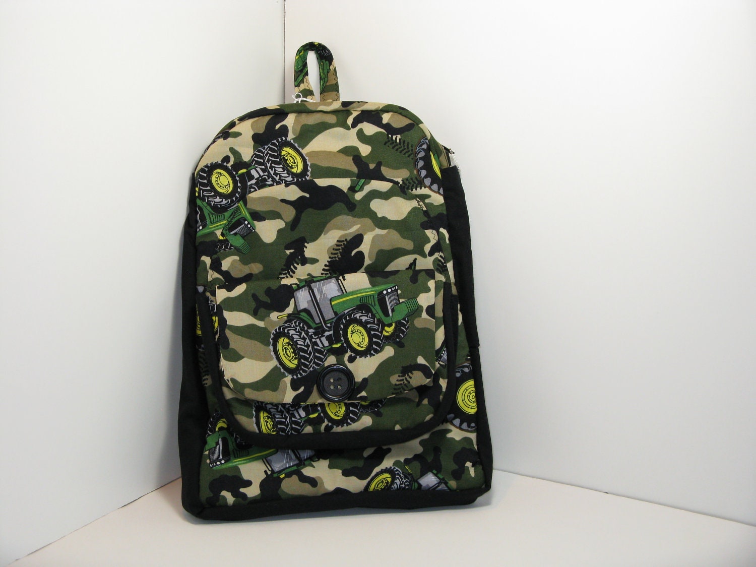 John Deere in Tan Camo Preschool Backpack