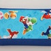 Large Zipper Pouch/Pencil Case Made with Japanese Fabric "Super Mario Bros Wii"