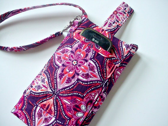 Vera Bradley style Wristlet/Wallet Carry-all in Purple