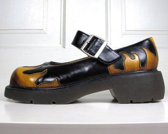 flame mary janes