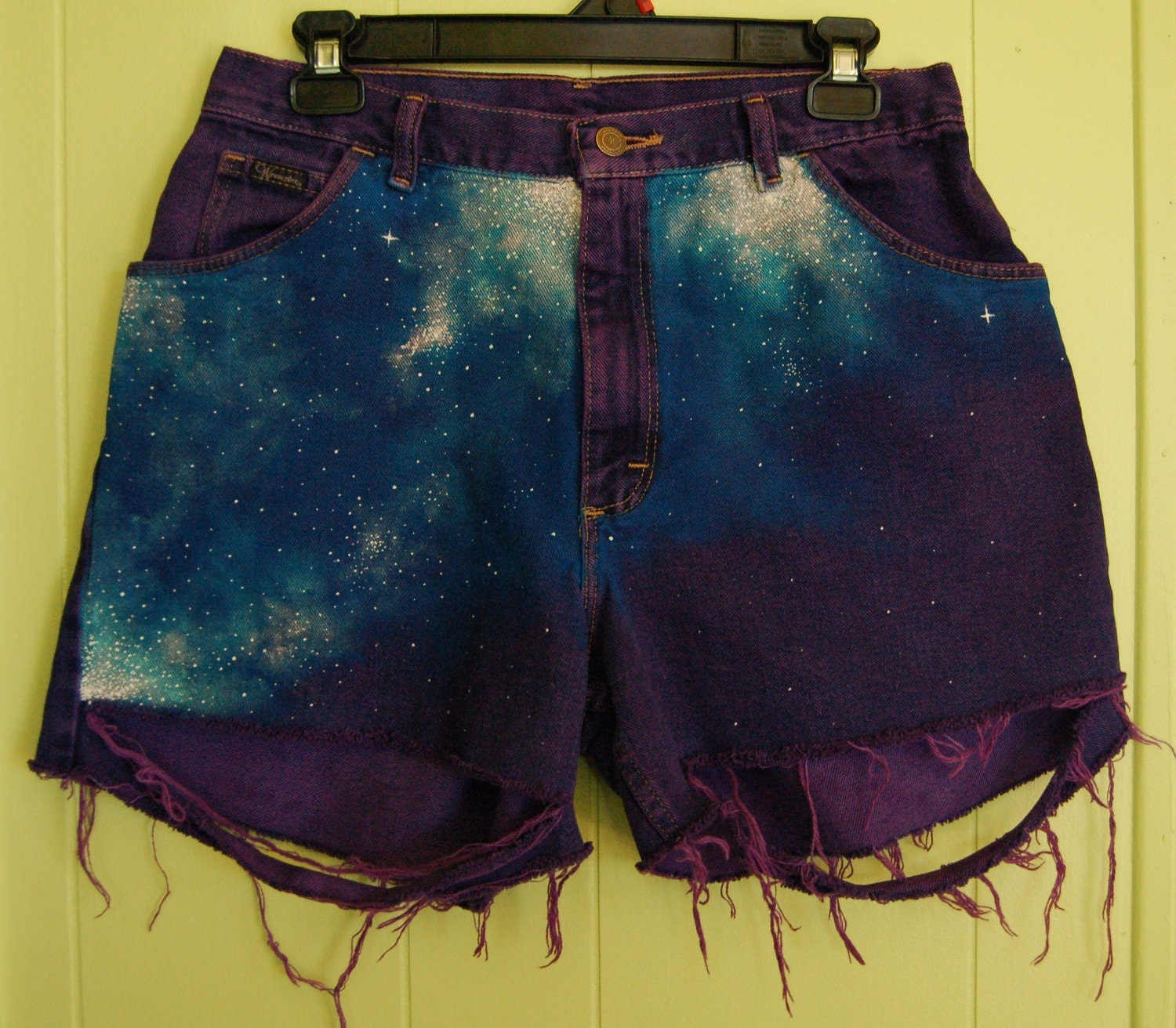Purple Galaxy Shorts